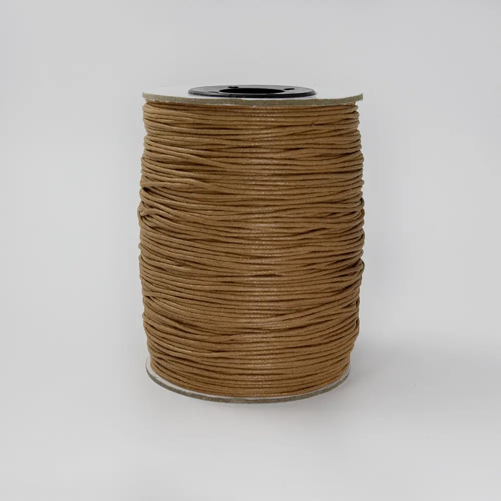 Cordon Encerado 2mm X90MTRS (Cafe Claro)