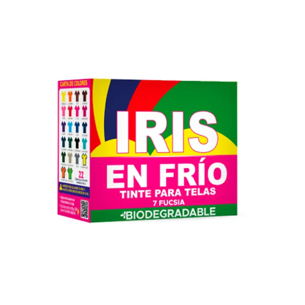 Tintura Para Ropa Iris Frio Neón X 25GR (20 Amarillo Neón)