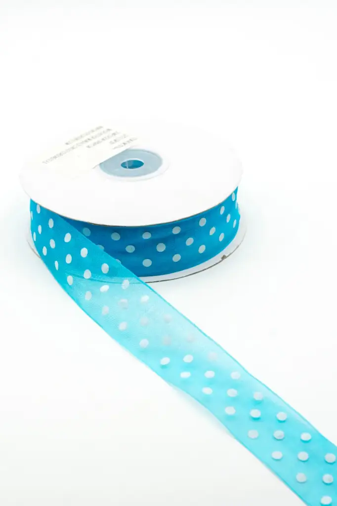 Cinta Agua Puntos 25mm X45MTRS (Azul Turqueza)