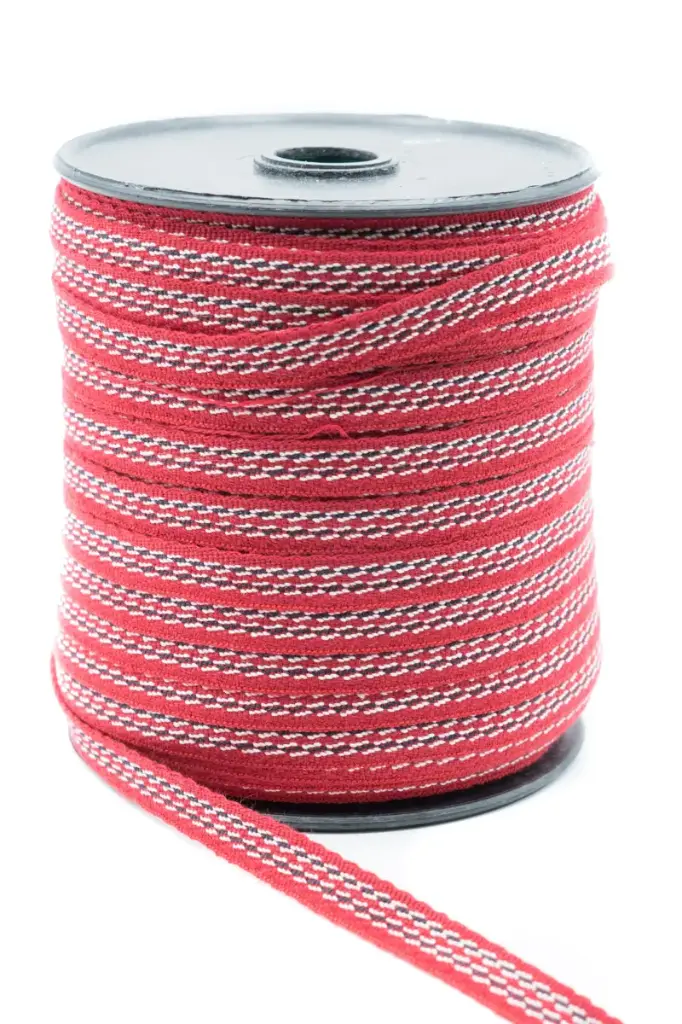 Hiladilla Estampada 10mm X100MTRS (Rojo/Blanco)