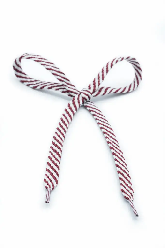 Cordon Colegial X36 Pares 70cm  (Blanco/Vinotinto)