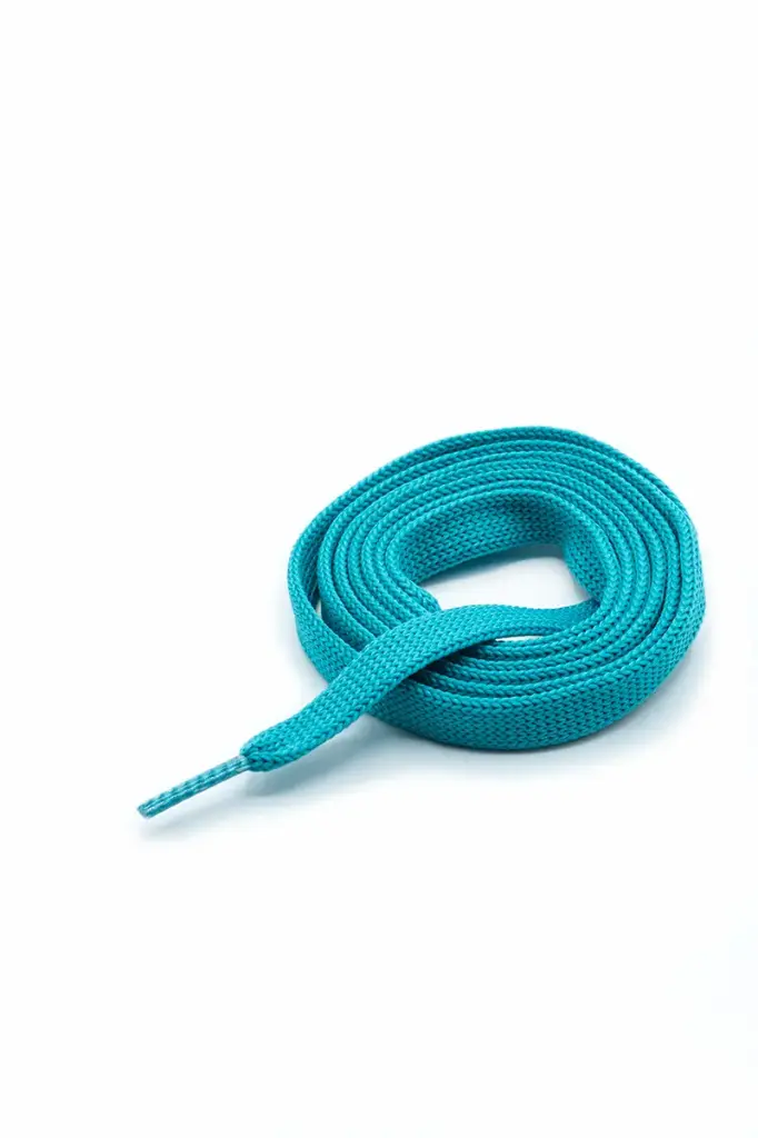 Cordon Tubular Plano 36 Pares X110CM (Azul Turqueza)