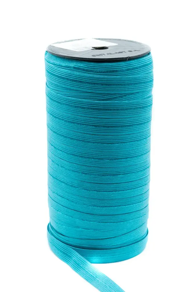 Sesgo Elastico Sencillo X90MTRS (Azul Turqueza)