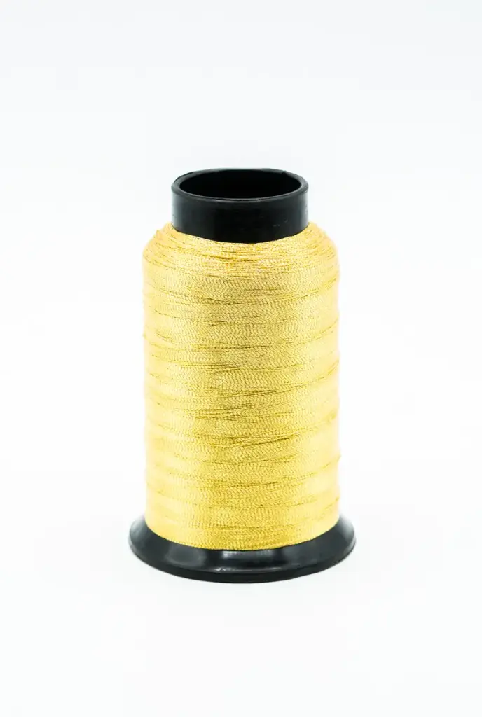 Hilo Silko Para Bordar Metalizado X40gr (X1000MTRS) (Dorado Oro)