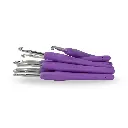 Aguja Crochet Mango Siliconado 5.0mm X 12 UND