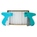 18% DTO - 2 pistolas etiquetadoras de trabajo liviano + caja de plastiflechas x 10.000 uni.