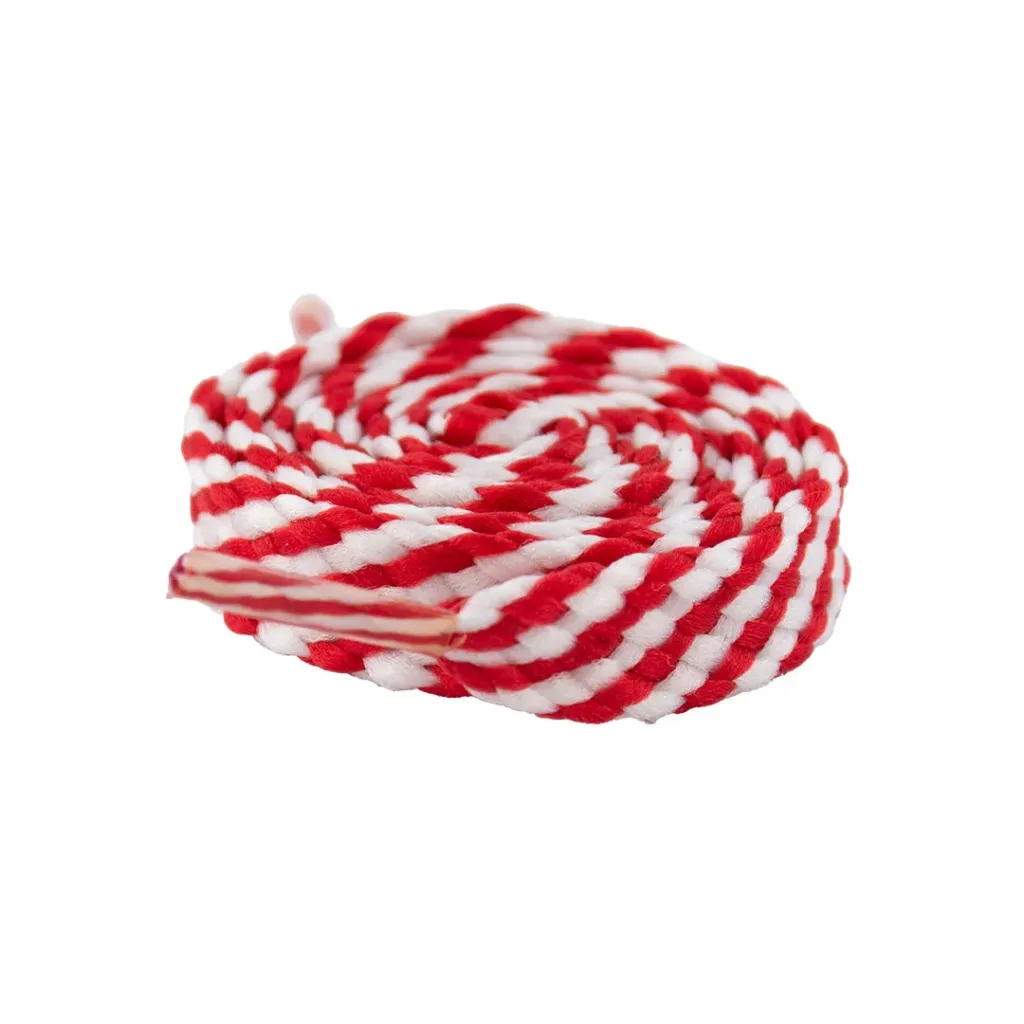 Cordón Escolar Plano x 60cm (Rojo, 1/4 Gruesa (36 Pares))