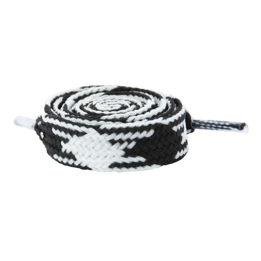 Cordón Escolar Plano x 60cm (Negro 2, 1/4 Gruesa (36 Pares))