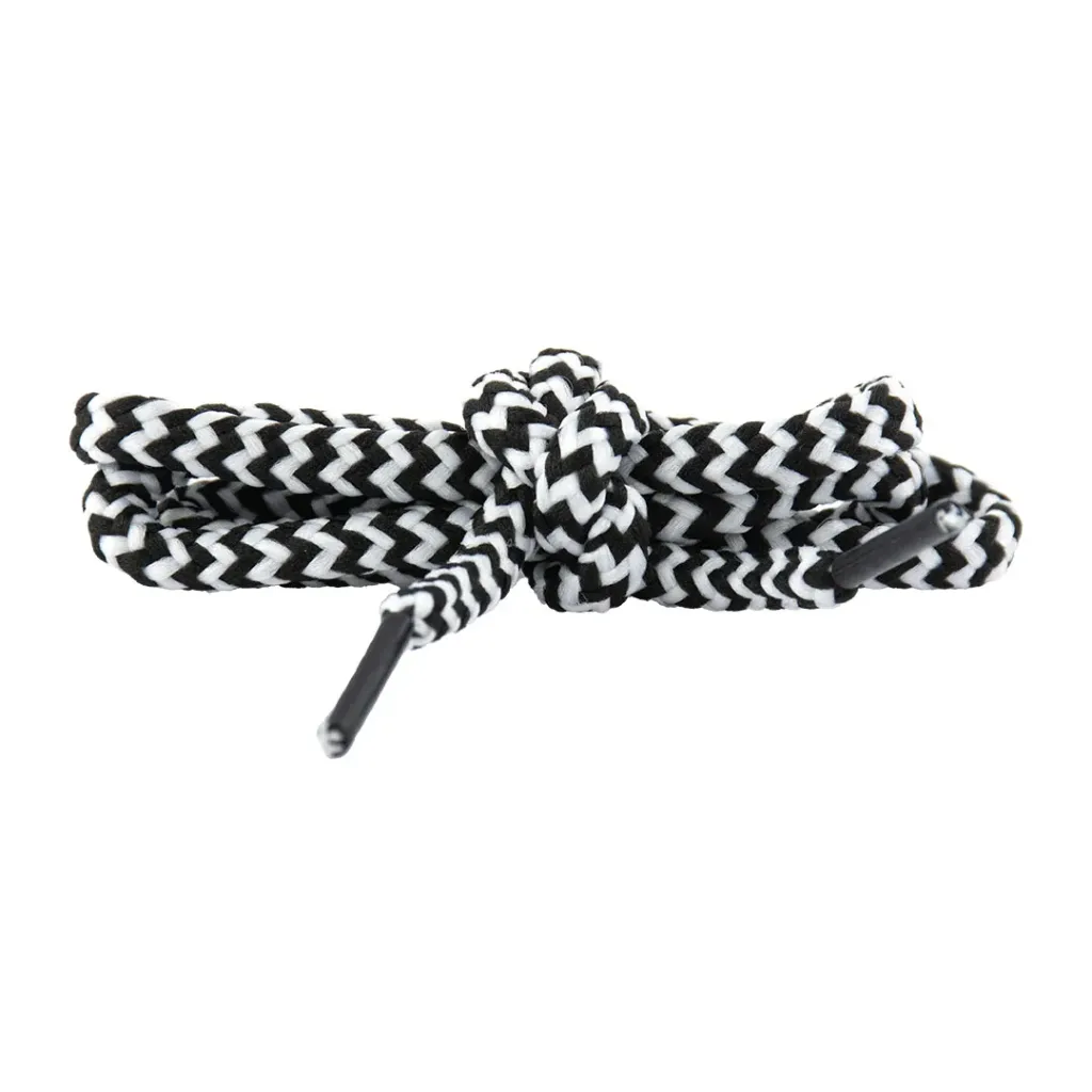 Cordón Escolar Redondo x 60cm (Negro, 1/4 Gruesa (36 Pares))