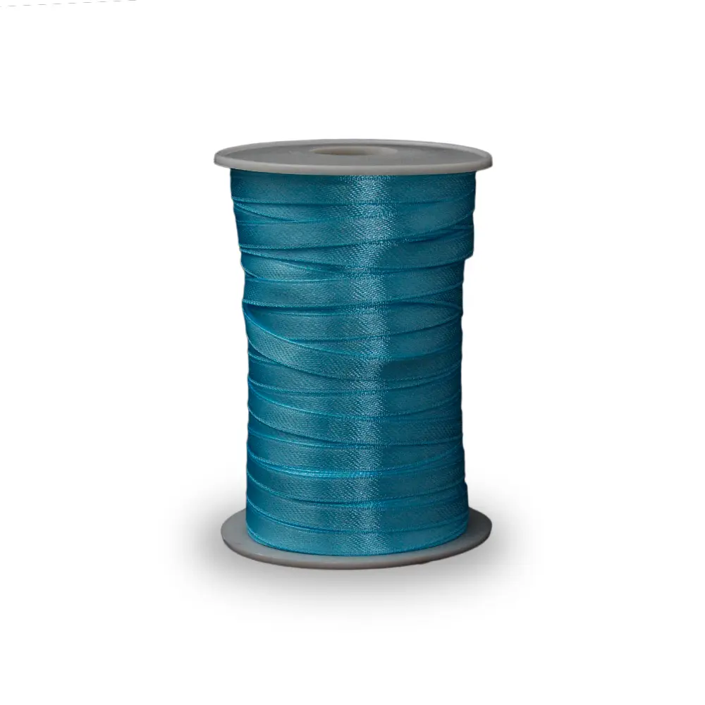 Cinta Raso Doble Faz 7mm X100 MTRS (Azul Turqueza)