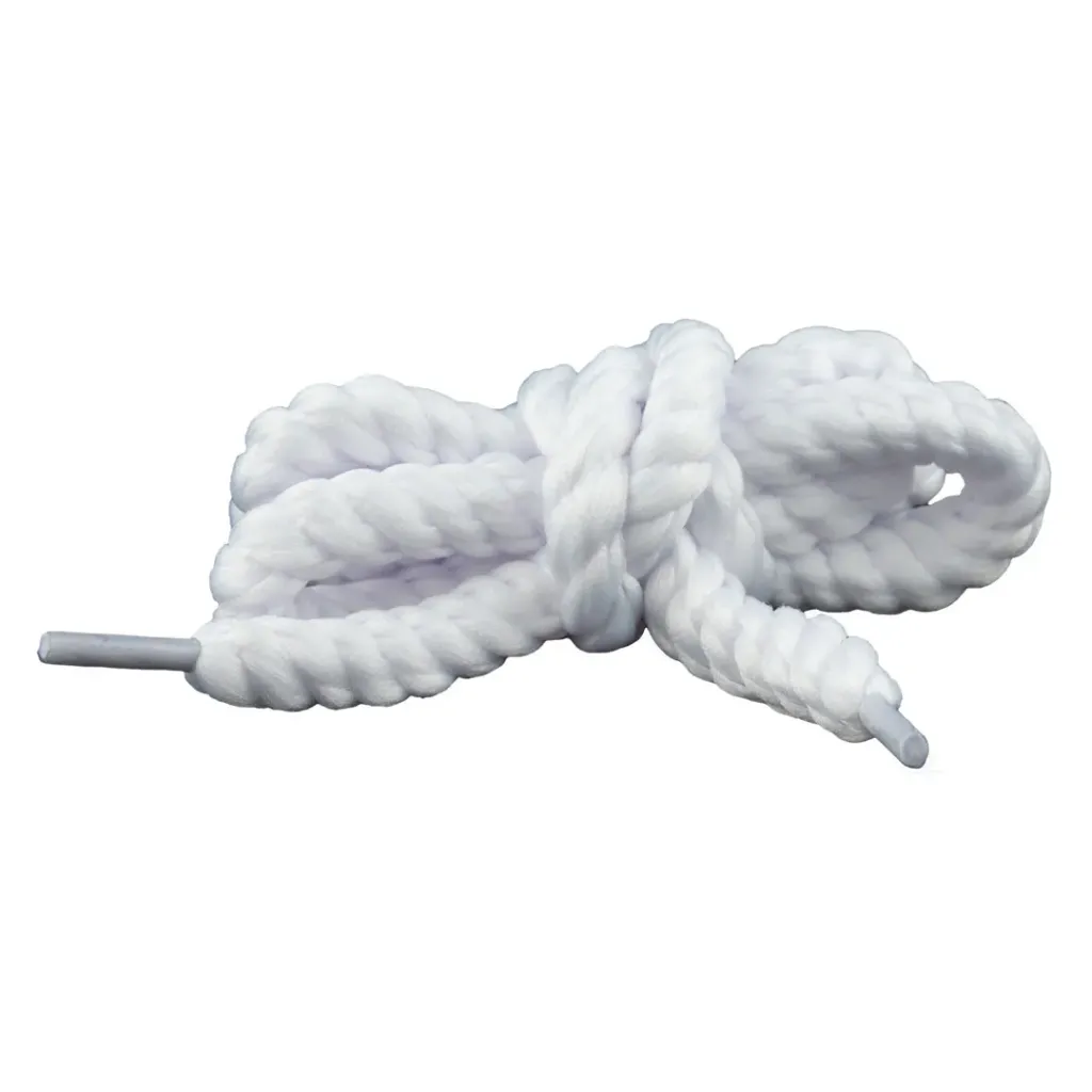 Cordón Tornillo (Blanco, 90cm, 1/4 Gruesa (36 Pares))