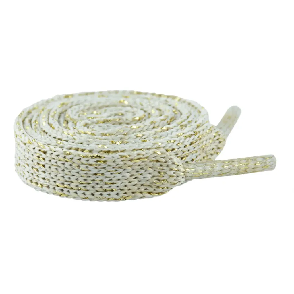 Cordón Tubular Lurex (Crudo Dorado, 70cm, 1/4 Gruesa (36 Pares))