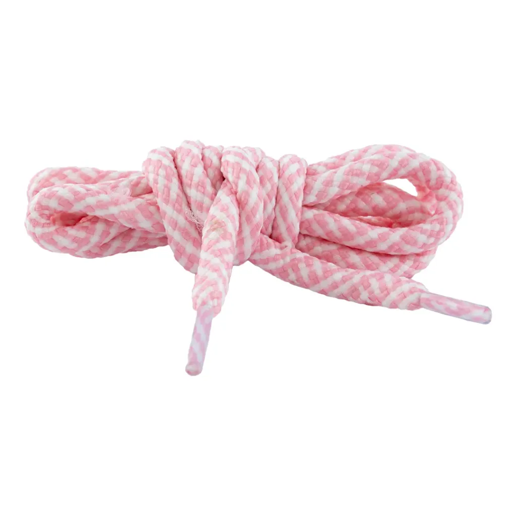 Cordón Wayuu (Rosado con Blanco, 90cm, 1/4 Gruesa (36 Pares))