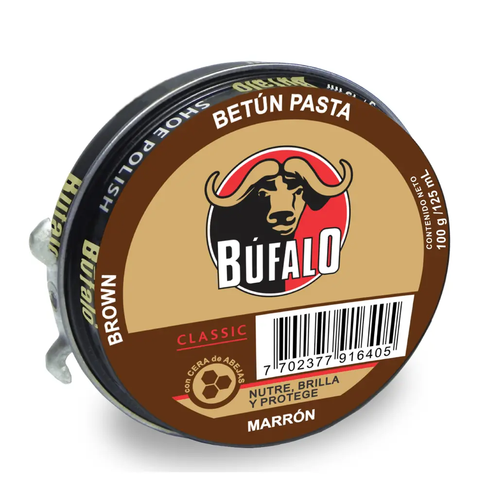 Betún Búfalo X100GR  (Café Oscuro)