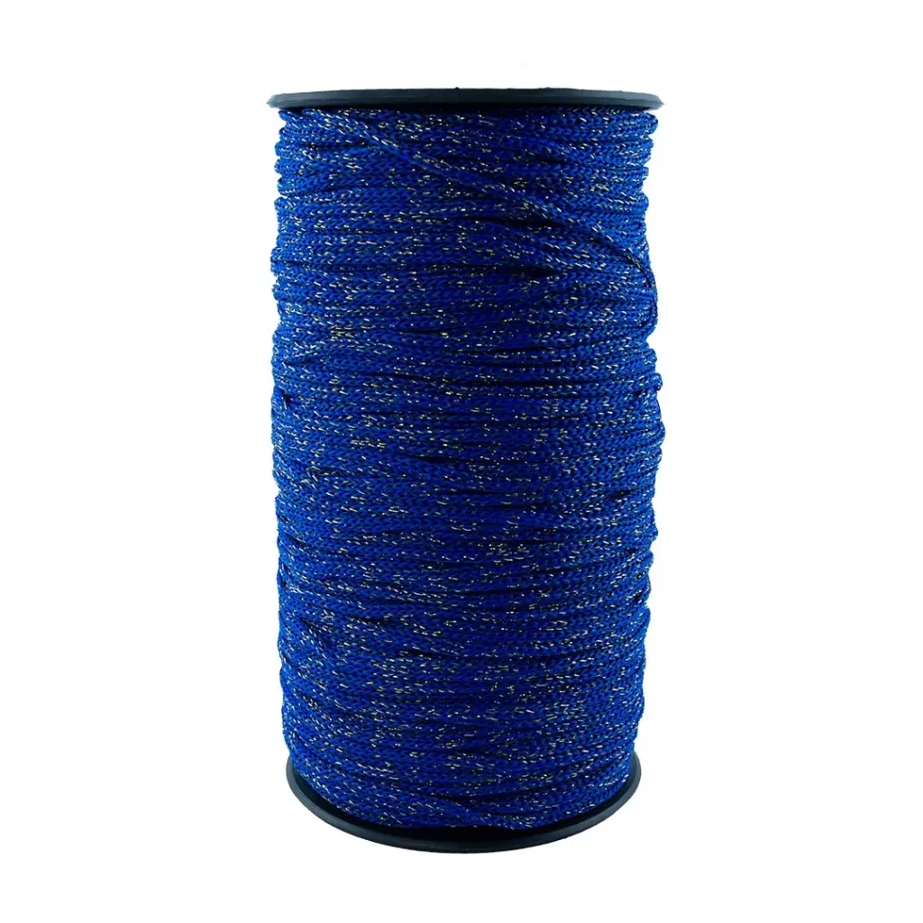 Cordón PP Normal Lurex X 250 MTRS (Azul Rey Lurex Dorado)