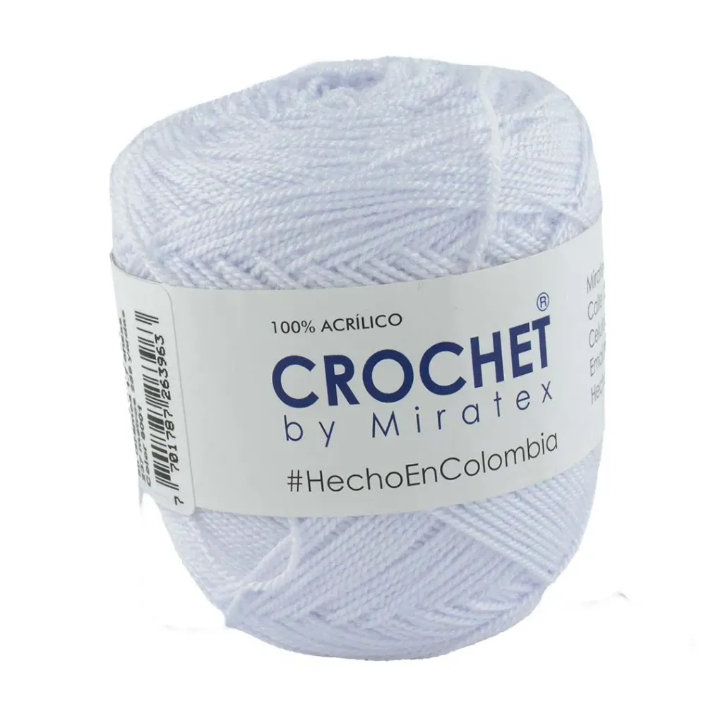 Crochet Miratex 50g X 12 UND (Blanco 6001)