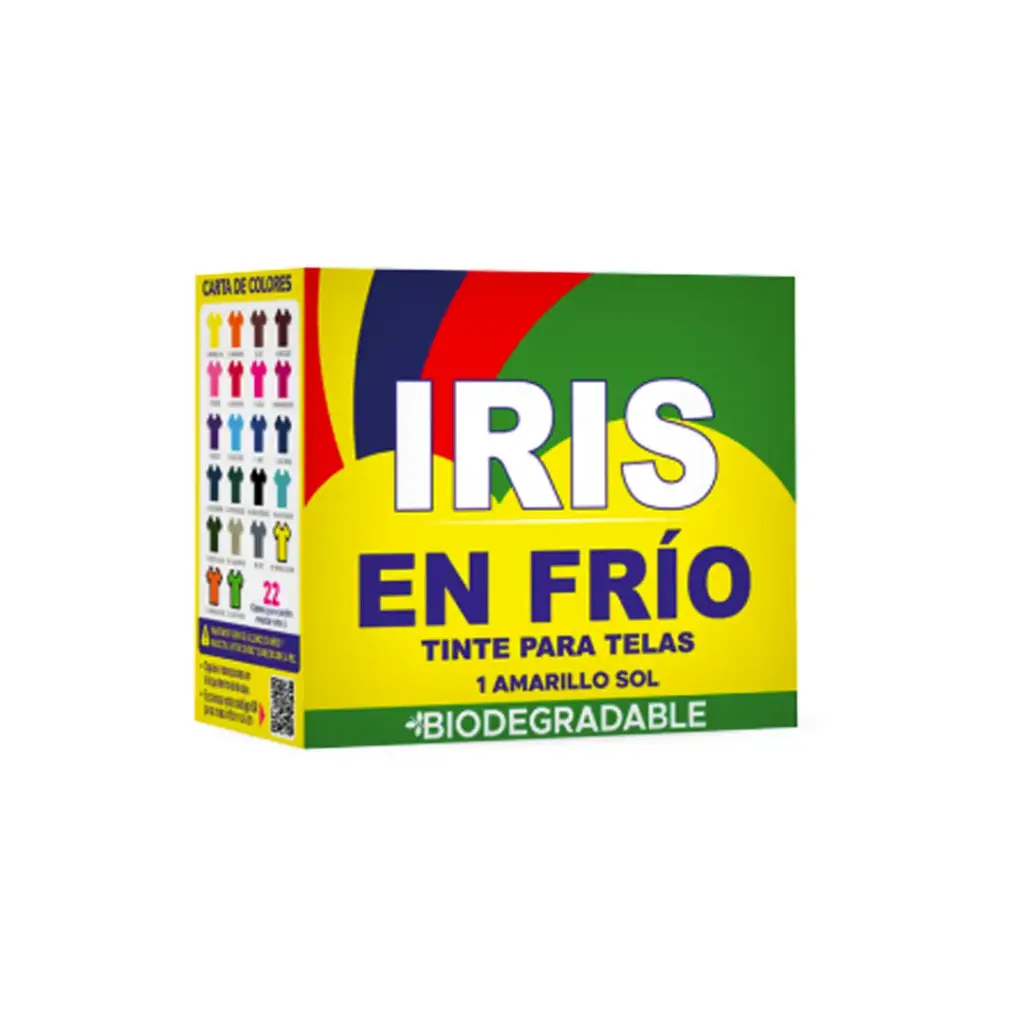 Tintura Para Ropa Iris Frio X 25GR (1 Amarillo Sol)